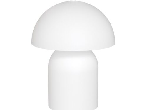 Tafellamp Slaare Wit Ø18 cm, compacte Scandinavische lamp met gepoedercoat stalen design en ronde kap