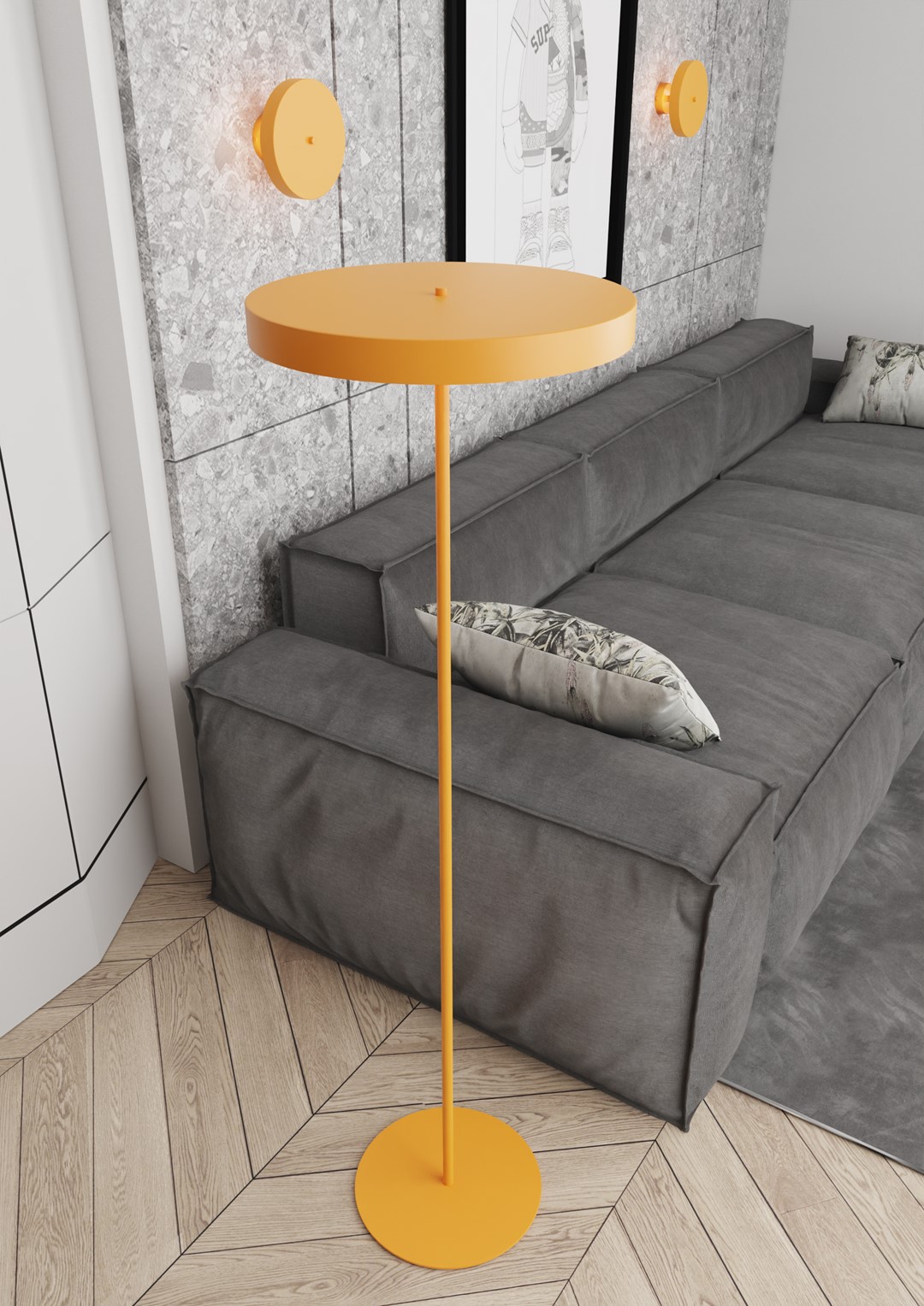 Tafellamp Vitena Oranje Ø20 cm - Afbeelding 5