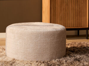 Poef Traalvos Beige