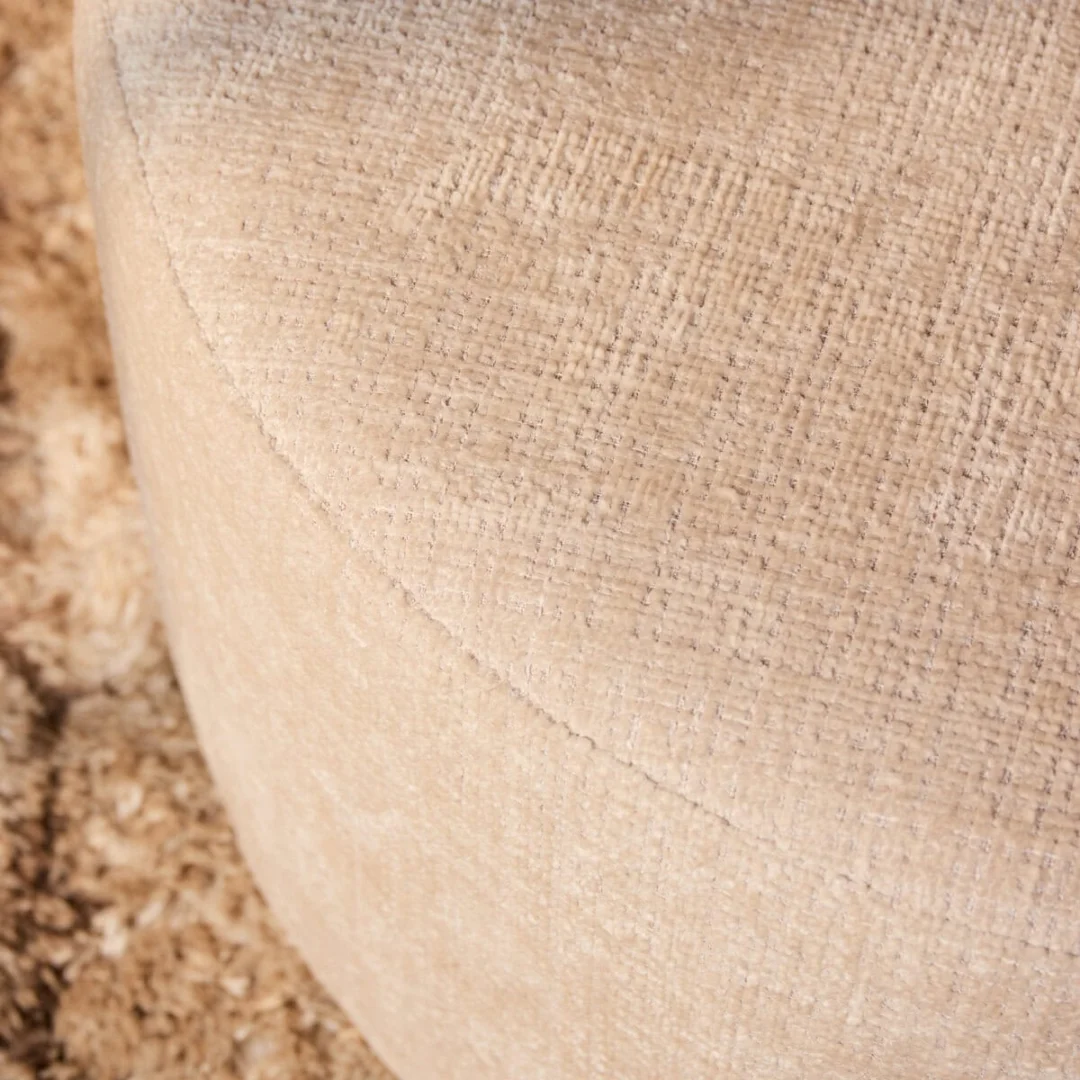 Poef Traalvos Beige - Afbeelding 2