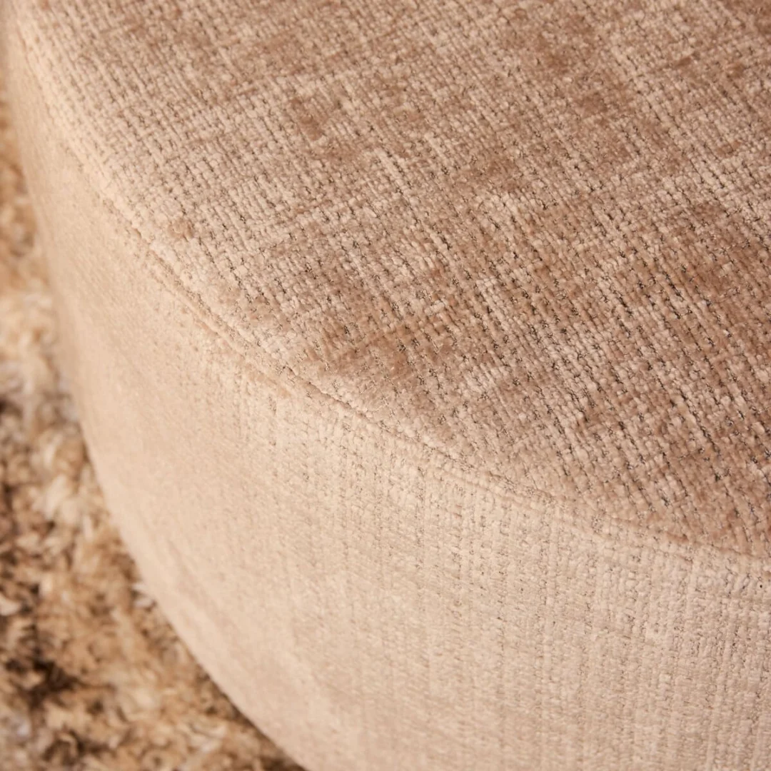Poef Mirnan Taupe - Afbeelding 2