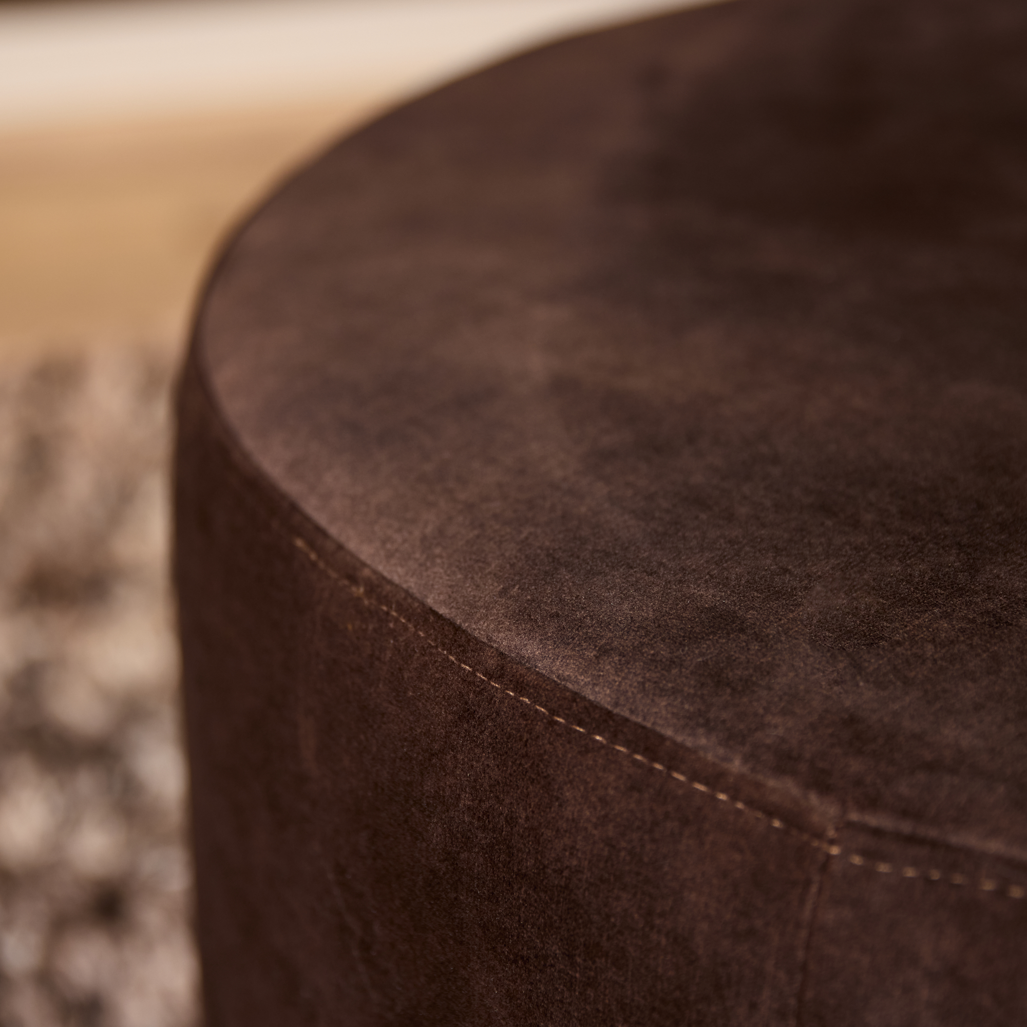 Hocker Jurrira Bruin - Afbeelding 2