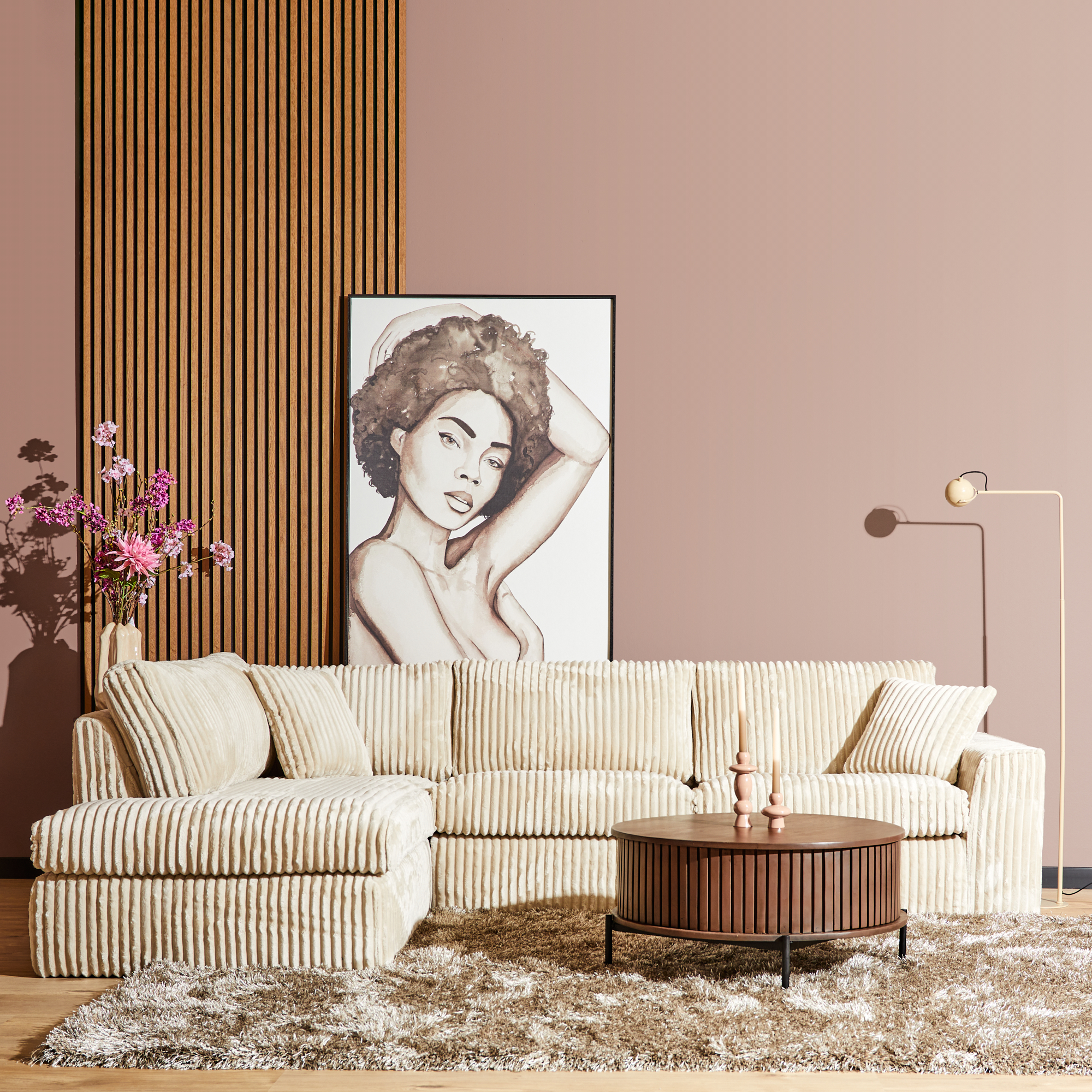 Bank Treidar Teddy Beige - Afbeelding 2