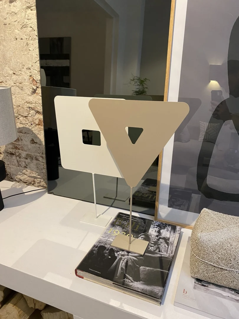 Decoratie Merano Crème set van 4, minimalistische design-stands in crème en beige voor een stijlvol accent