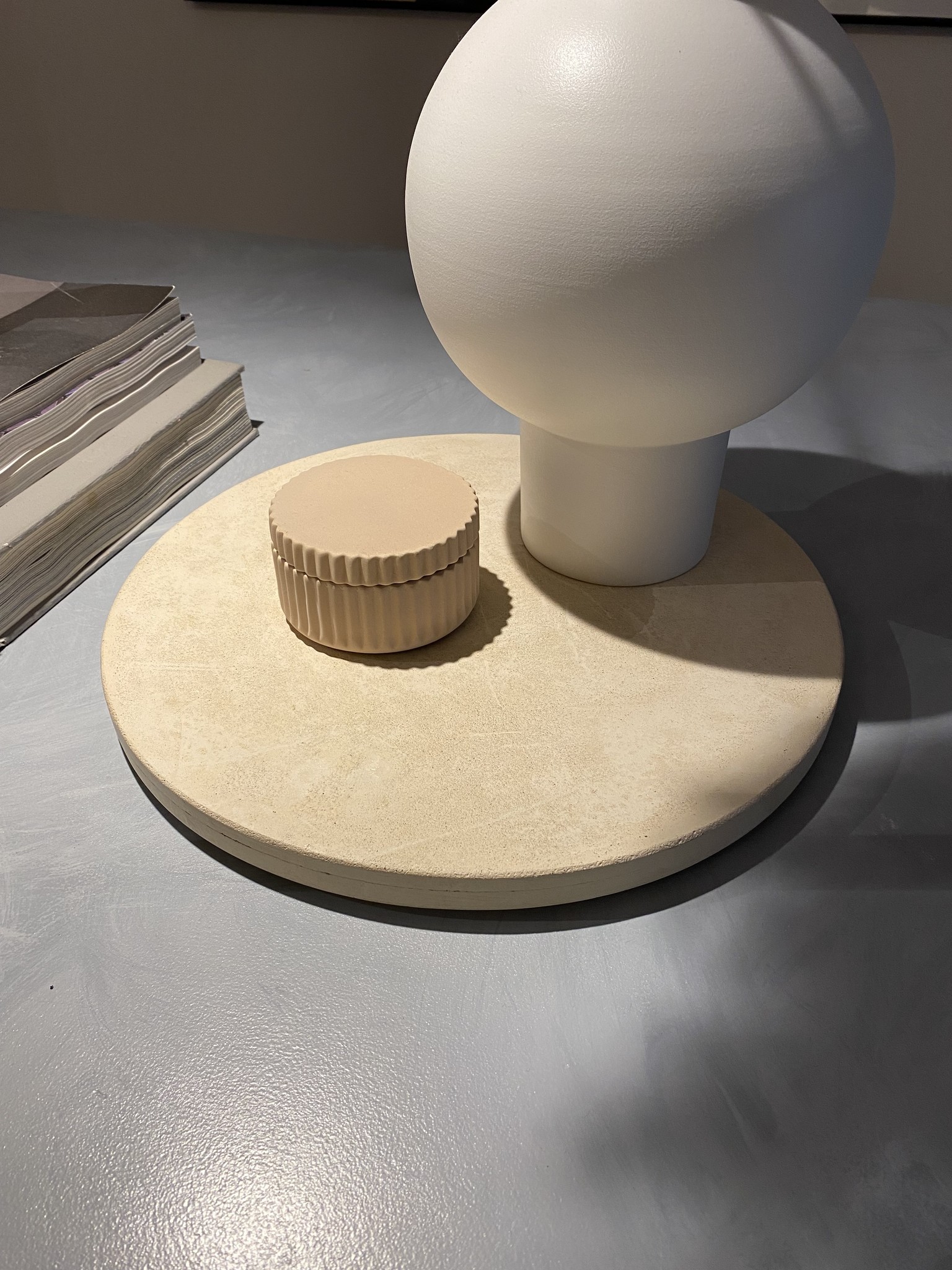 Vaas Daldona Beton Zand Ø45 cm - Afbeelding 2
