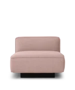 Bank Erfurt Roze, modulaire bank met zachte roze bekleding en strak, modern design