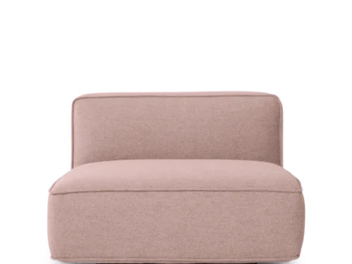 Bank Erfurt Roze, modulaire bank met zachte roze bekleding en strak, modern design