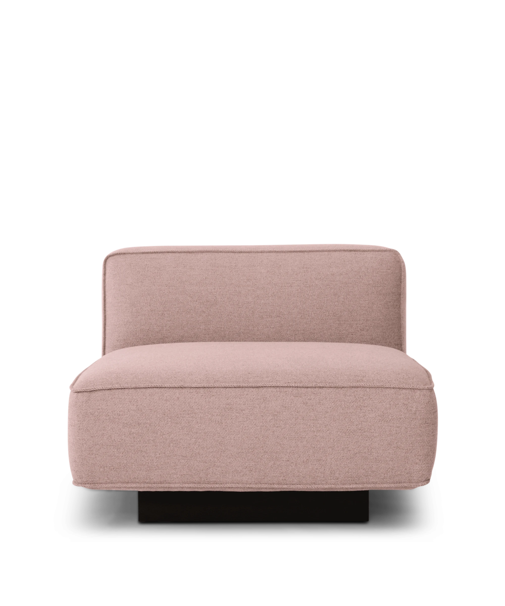 Bank Erfurt Roze, modulaire bank met zachte roze bekleding en strak, modern design