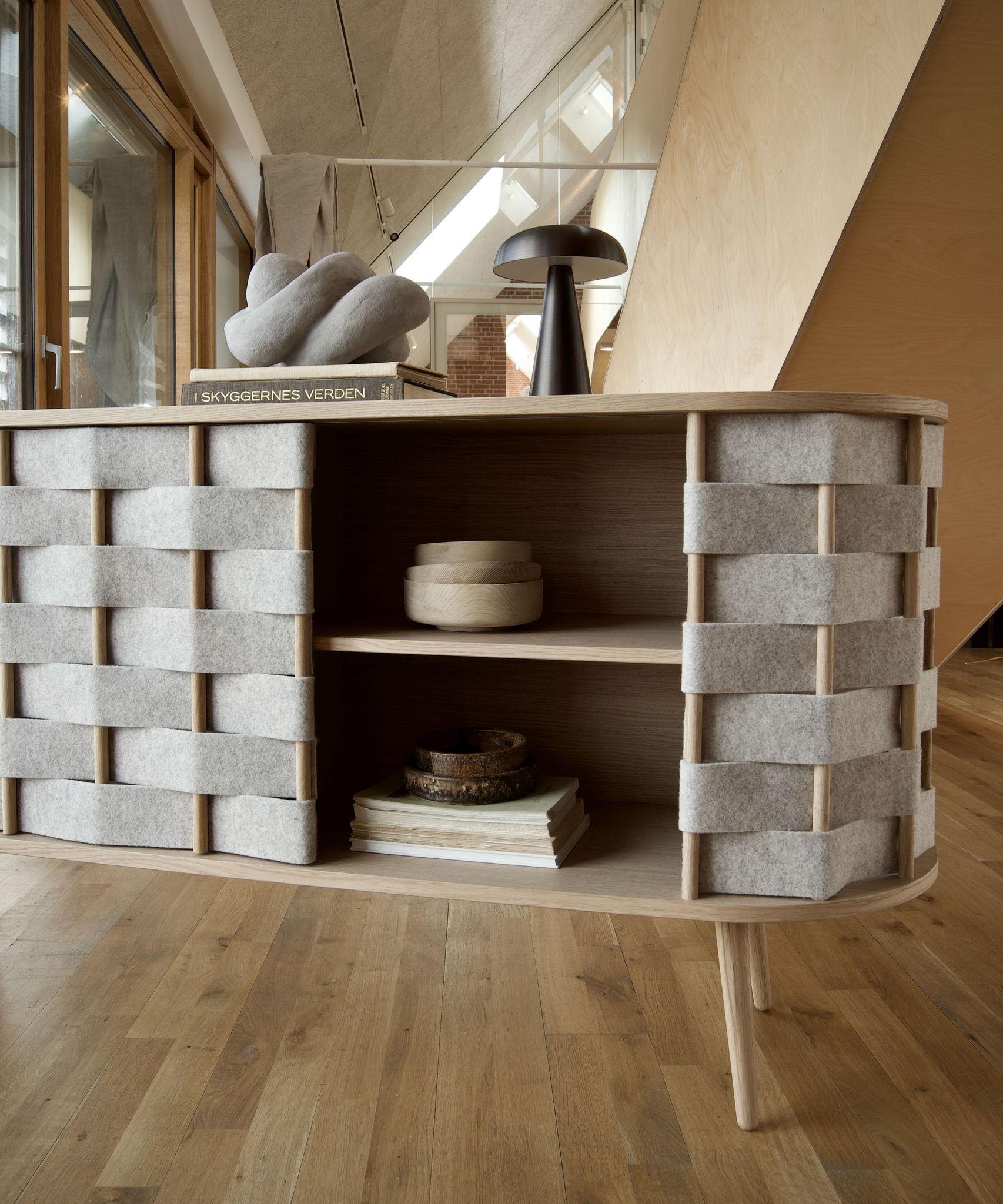 Dressoir Nurrea Naturel 160 cm - Afbeelding 4