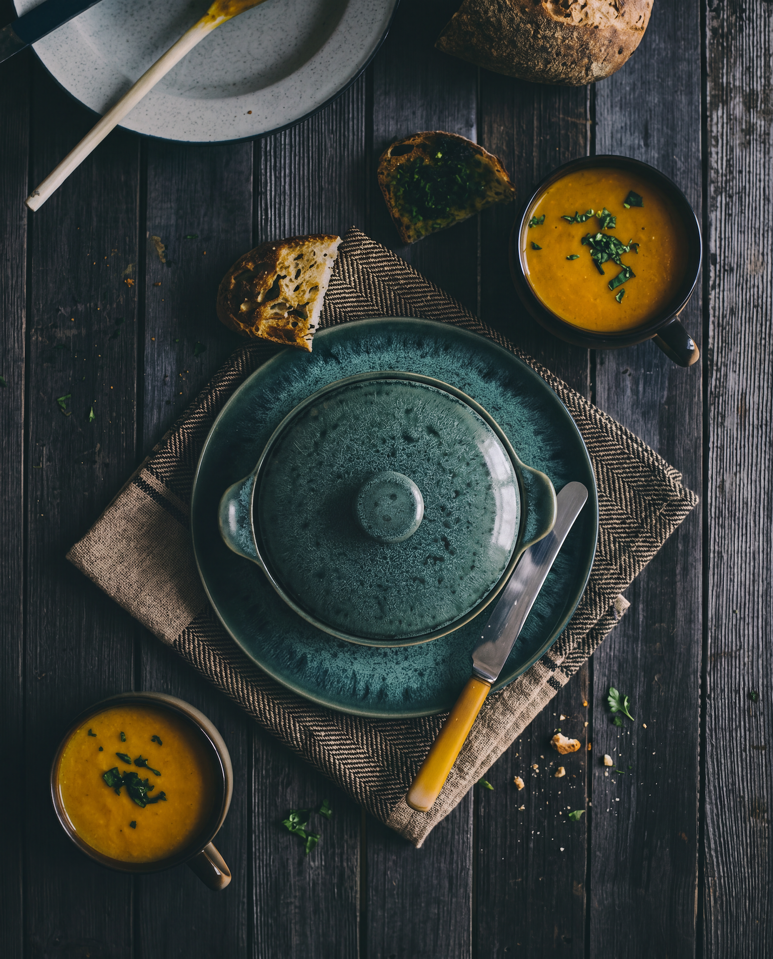 Dinerbord Ponnena Blauw - Afbeelding 2