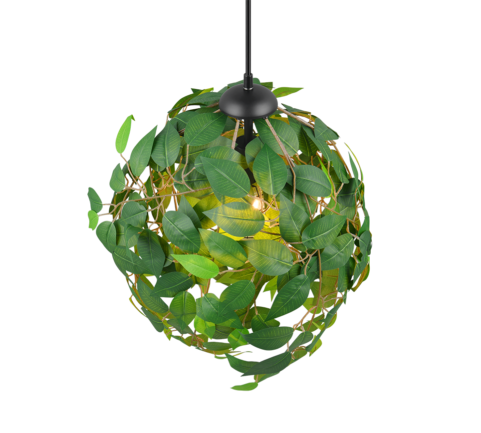 Hanglamp Roolvero Mat Zwart Ø38 cm - Afbeelding 2
