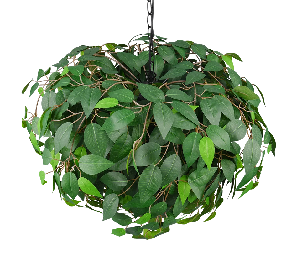 Hanglamp Gonsine Mat Zwart Ø70 cm - Afbeelding 5