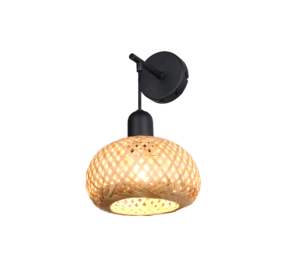 Wandlamp Trielvio Mat Zwart Ø18 cm