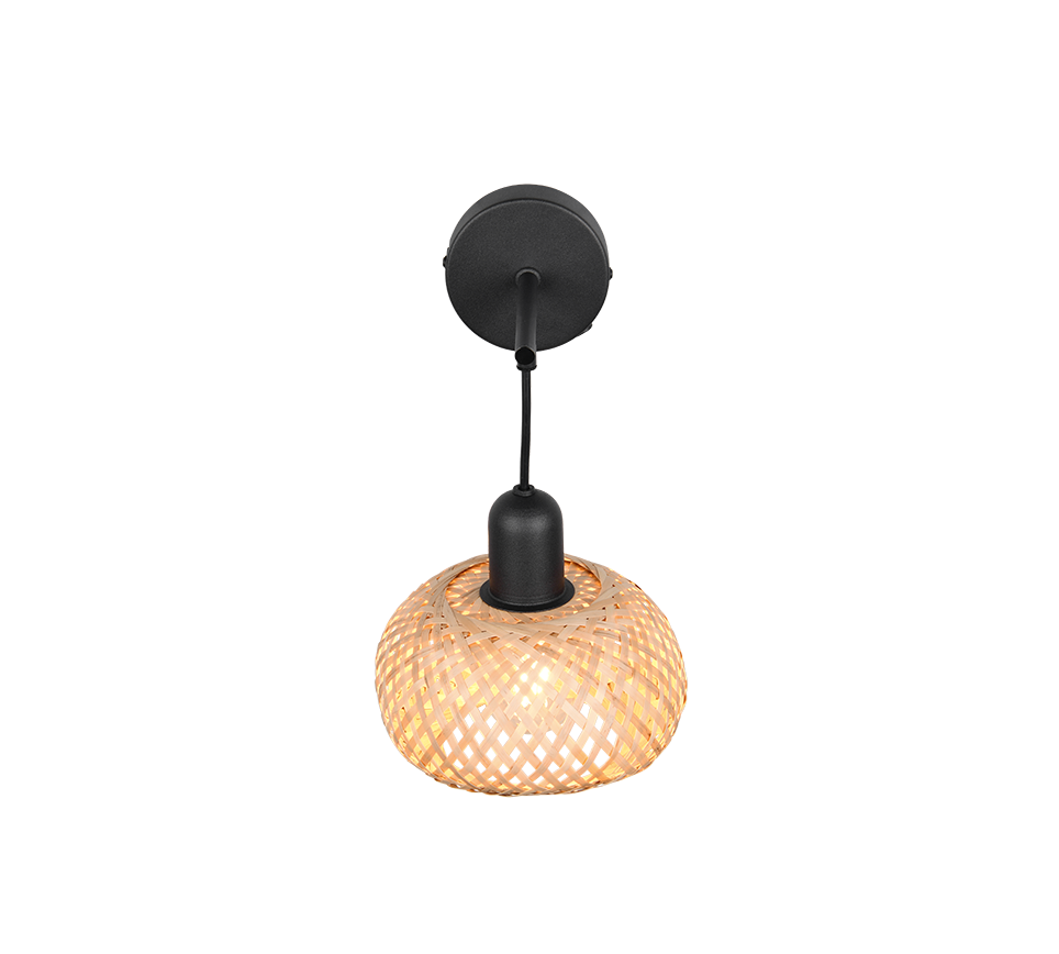 Wandlamp Trielvio Mat Zwart Ø18 cm - Afbeelding 4