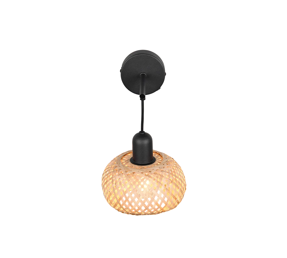 Wandlamp Trielvio Mat Zwart Ø18 cm - Afbeelding 4