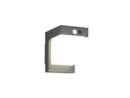 Wandlamp Grauson mat zwart met geïntegreerde LED en 4000K licht voor buiten