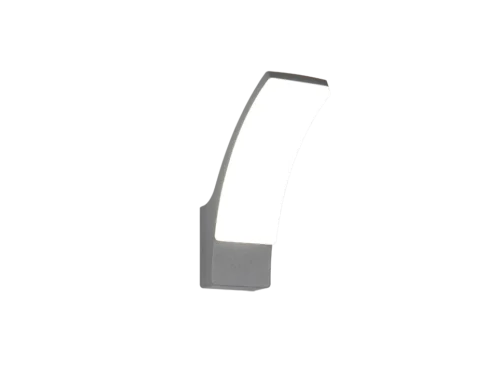 Wandlamp Bauval antraciet met moderne gebogen LED-verlichting voor buiten, strak en helder verlichtend