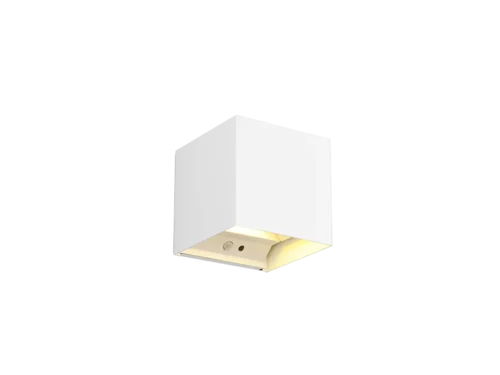 TALENT wandlamp mat wit met LED, boven- en onderlicht voor warme buitenverlichting