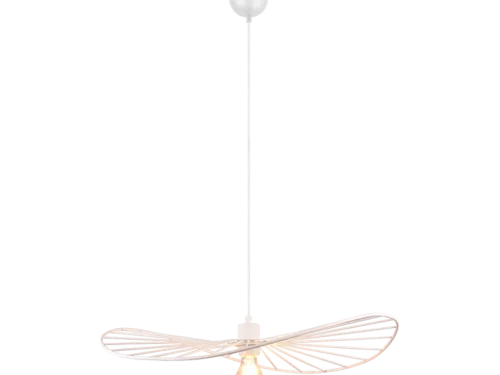 Hanglamp Tovin mat wit Ø60 cm, modern metalen armatuur met verstelbaar snoer en open design