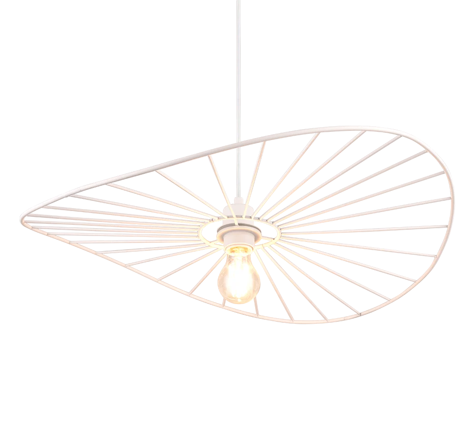 Hanglamp Tovin Mat Wit Ø60 cm - Afbeelding 3