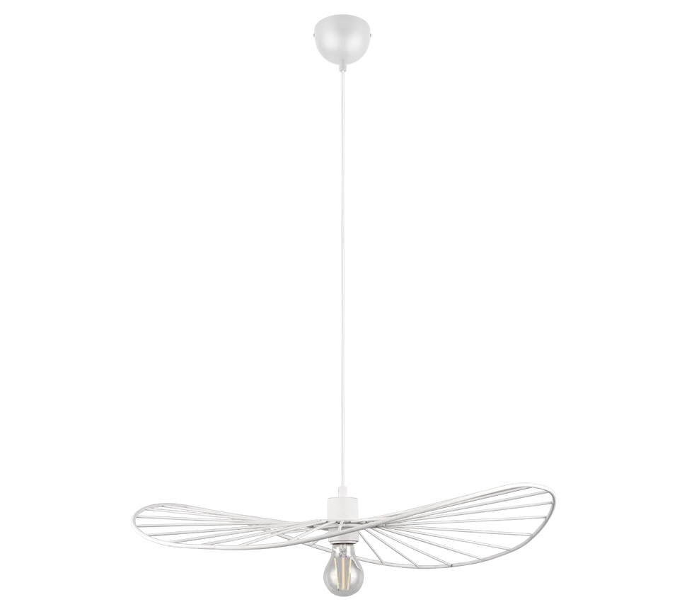 Hanglamp Tovin Mat Wit Ø60 cm - Afbeelding 4