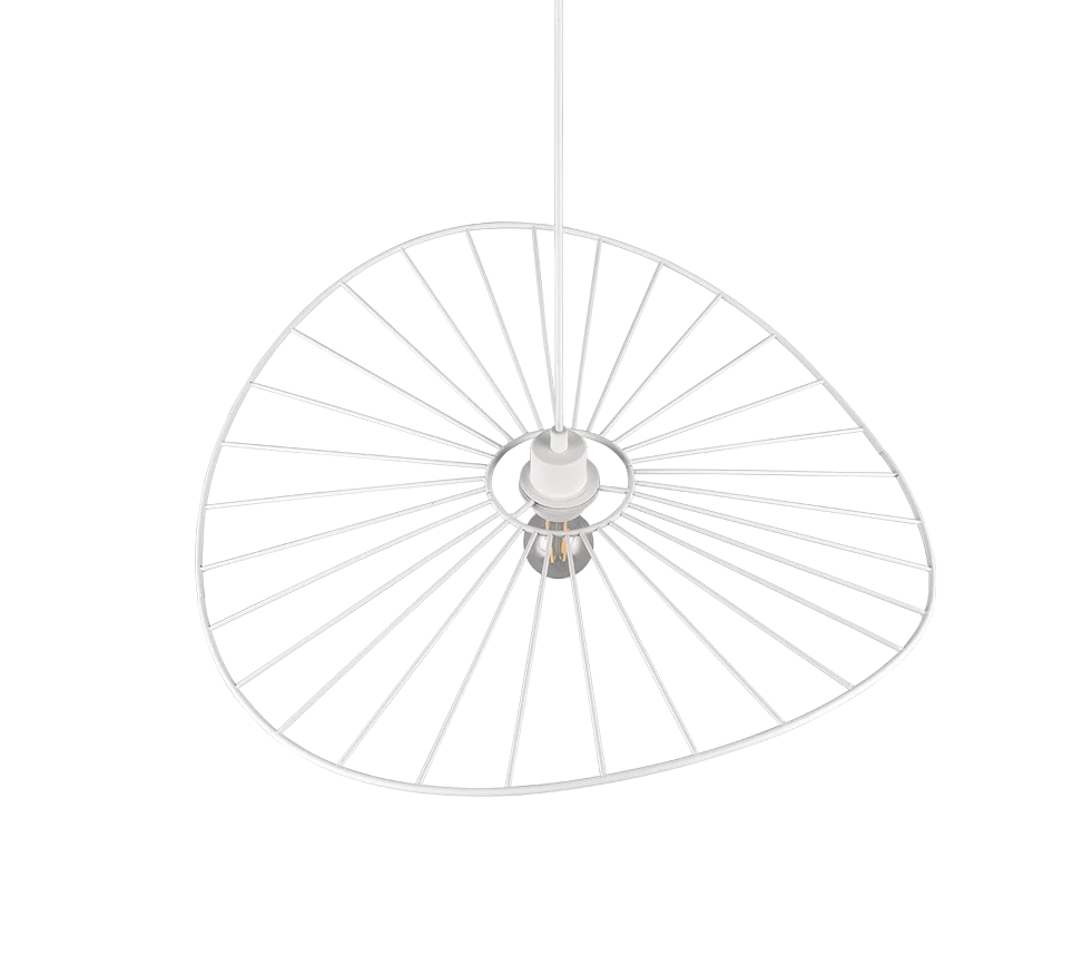 Hanglamp Tovin Mat Wit Ø60 cm - Afbeelding 5