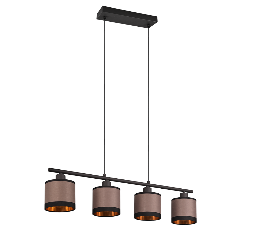 Hanglamp Caltero Mat Zwart Ø12 cm - Afbeelding 5