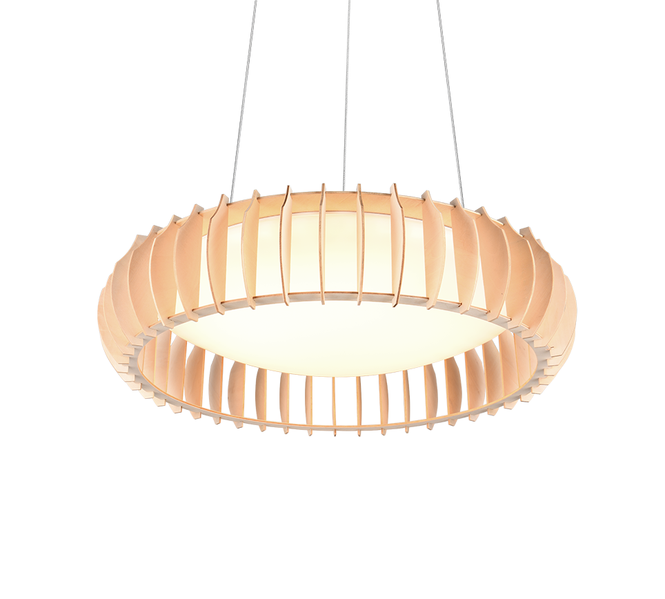 Hanglamp Slaaske Wit Ø60 cm - Afbeelding 2