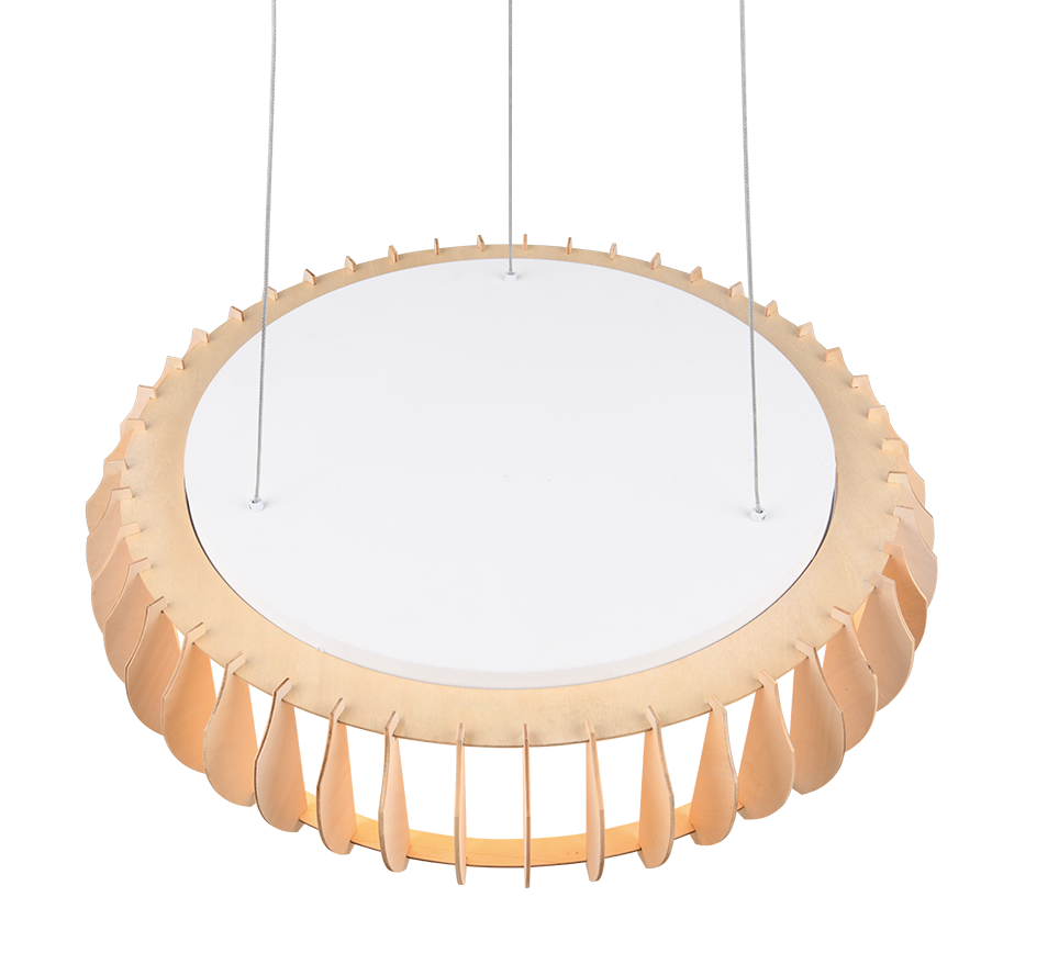 Hanglamp Slaaske Wit Ø60 cm - Afbeelding 3