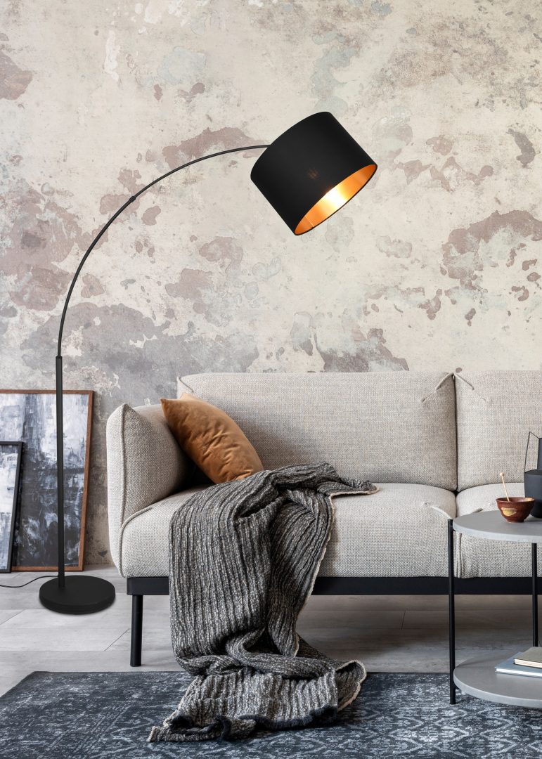 Vloerlamp Dantin Mat Zwart H171 cm - Afbeelding 5