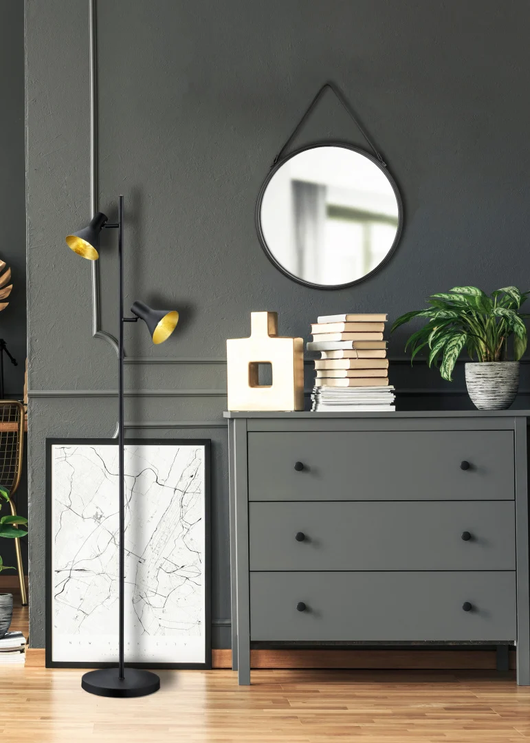 Vloerlamp Punsek Zwart H144 cm - Afbeelding 2