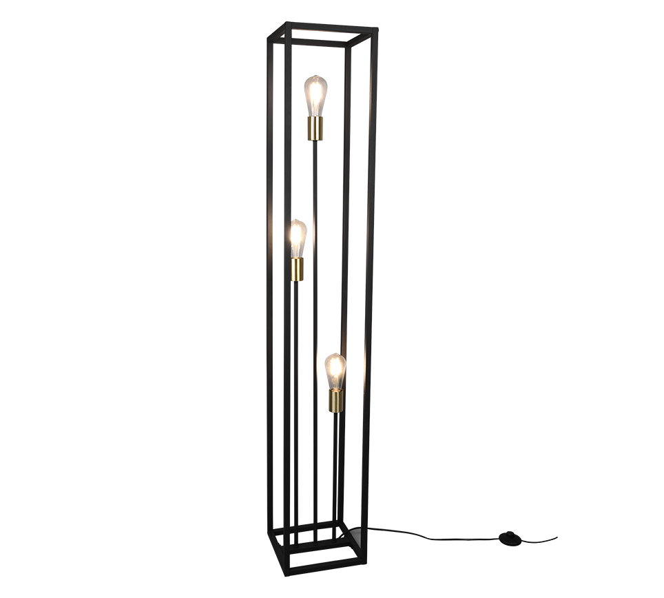 Vloerlamp Goornura Mat Zwart H153 cm