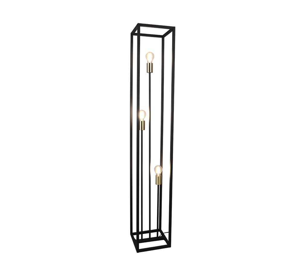 Vloerlamp Goornura Mat Zwart H153 cm - Afbeelding 2