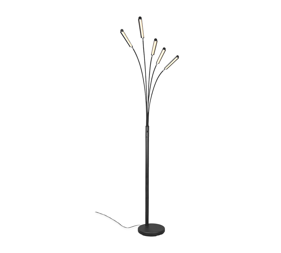 Vloerlamp Neestino Mat Zwart H195,5 cm - Afbeelding 4