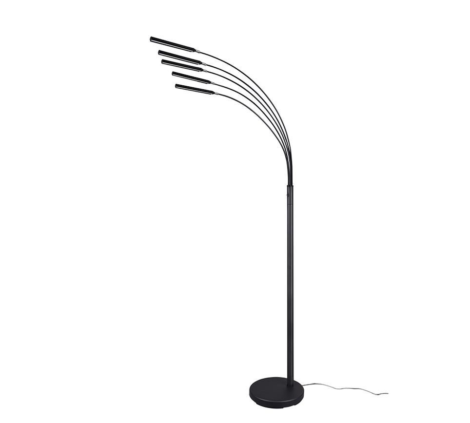 Vloerlamp Neestino Mat Zwart H195,5 cm - Afbeelding 5