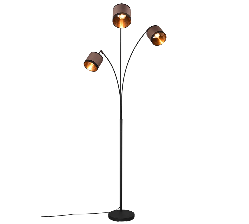 Vloerlamp Pooster Mat Zwart H185 cm - Afbeelding 2