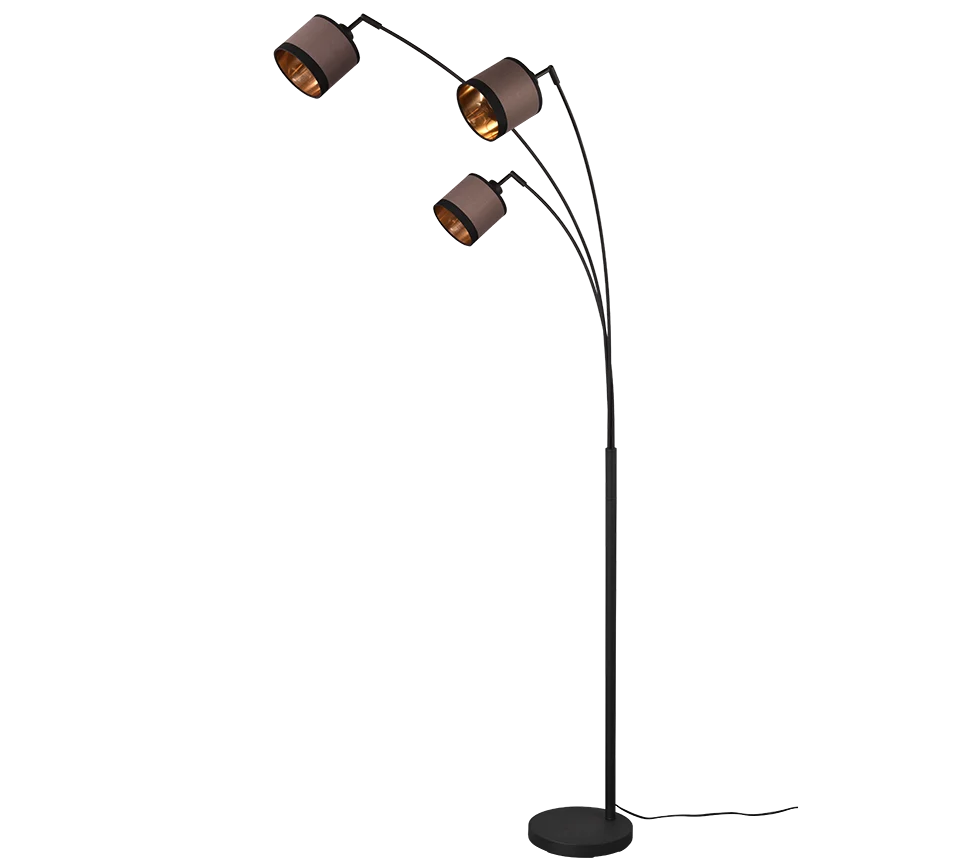 Vloerlamp Pooster Mat Zwart H185 cm - Afbeelding 4