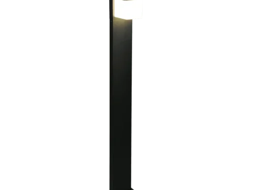 Buitenlamp Skoormine mat zwart, slank metalen ontwerp met geïntegreerde LED voor helder buitenlicht