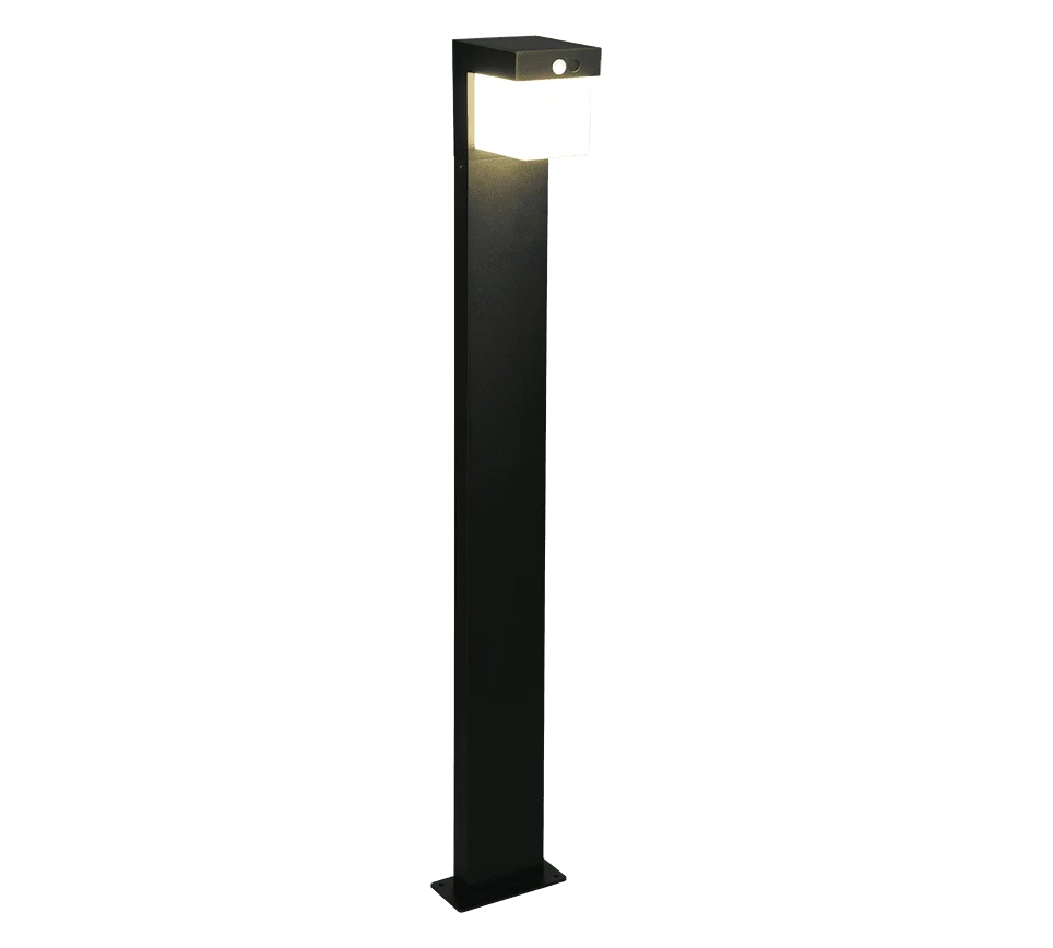 Buitenlamp Skoormine mat zwart, slank metalen ontwerp met geïntegreerde LED voor helder buitenlicht