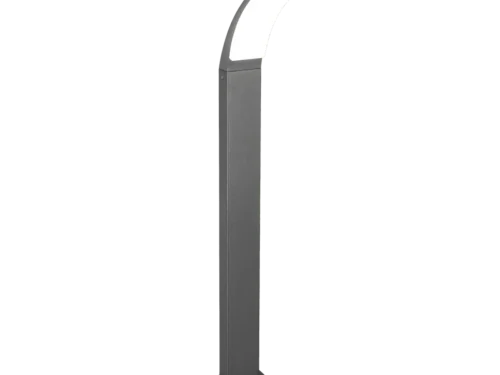 Buitenlamp Goltino Antraciet, slanke LED tuinlamp met moderne gebogen vorm en aluminium afwerking