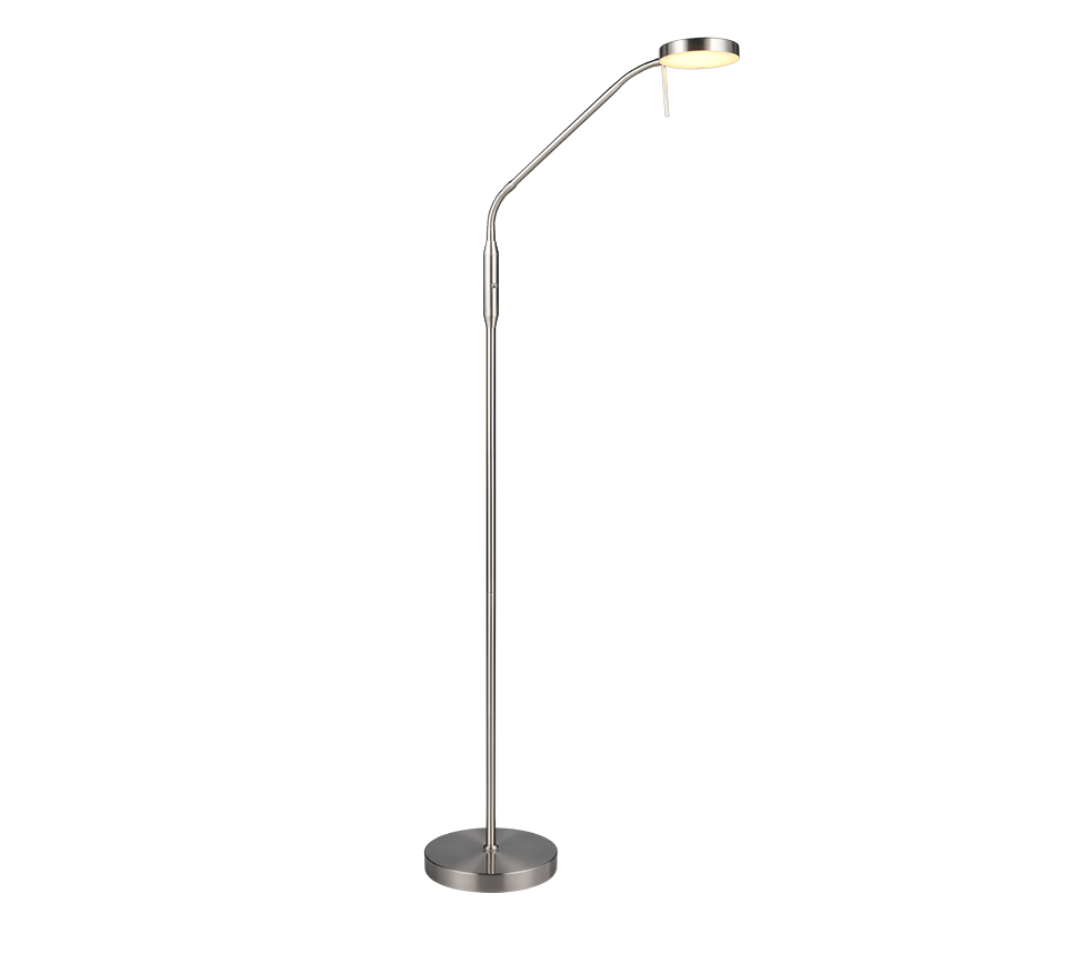 Vloerlamp Proomu Mat Nikkel H160,5 cm