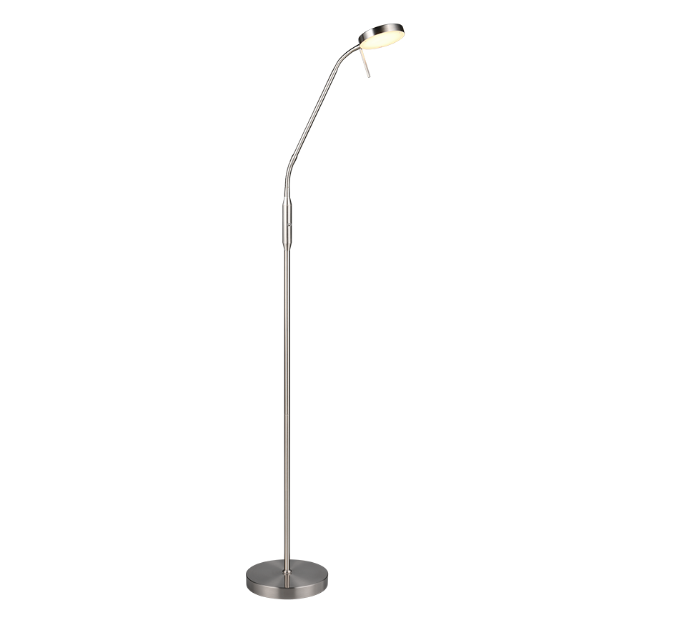 Vloerlamp Proomu Mat Nikkel H160,5 cm - Afbeelding 2