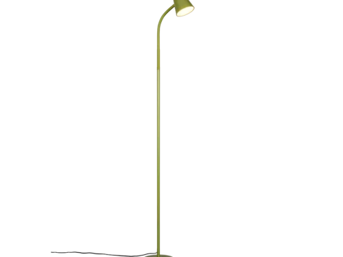 Vloerlamp Orlando Groen H145 cm met slank ontwerp, verstelbare kap en geïntegreerde LED lichtbron