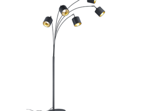 Vloerlamp Slordund Mat Zwart H200 cm