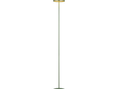 Vloerlamp Bommel grijs, oplaadbaar met LED-licht en modern slank ontwerp voor buitengebruik