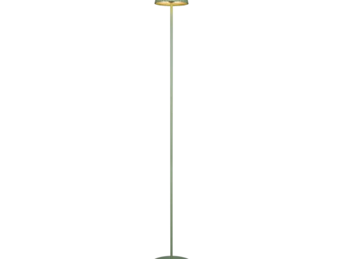 Vloerlamp Bommel grijs, oplaadbaar met LED-licht en modern slank ontwerp voor buitengebruik