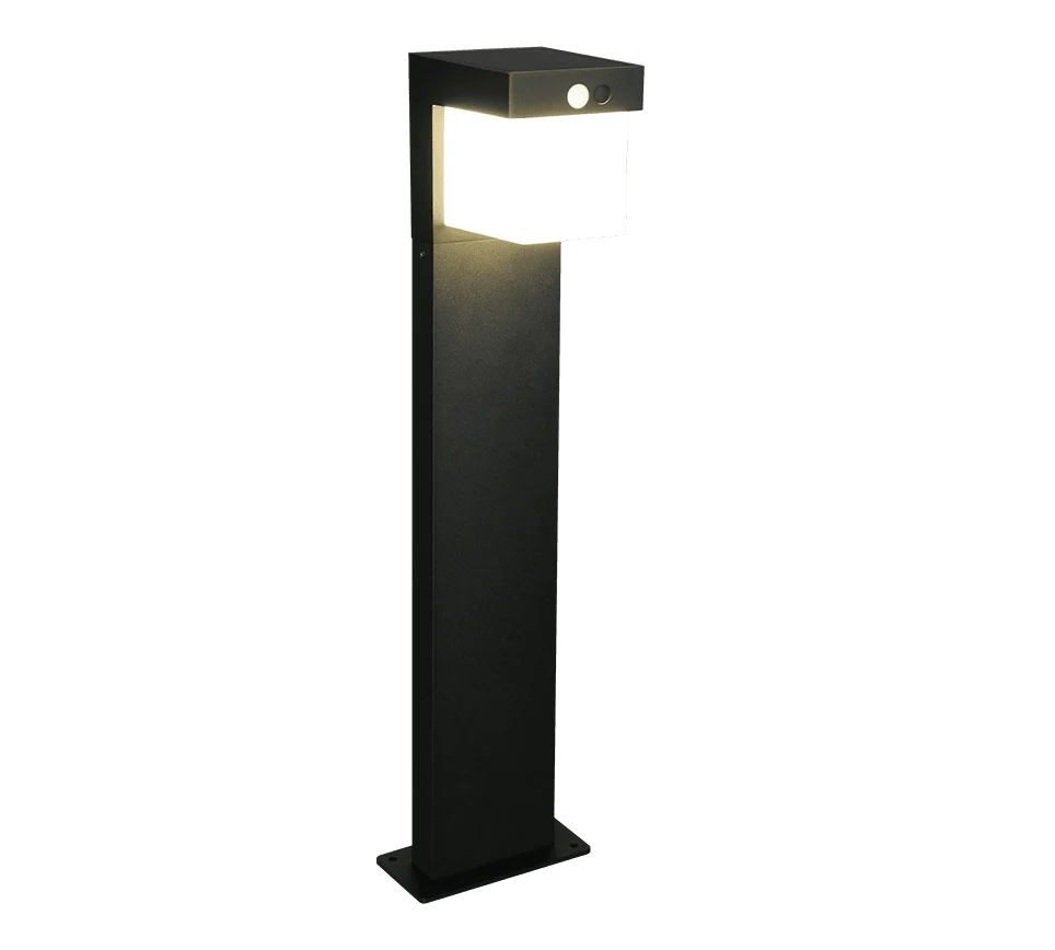Buitenlamp Komun mat zwart met geïntegreerde LED, strak metalen ontwerp en heldere lichtuitstraling