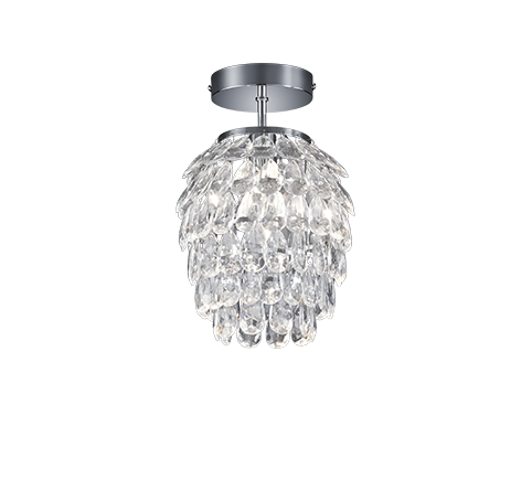 Plafondlamp Stamum Chroom Ø20 cm