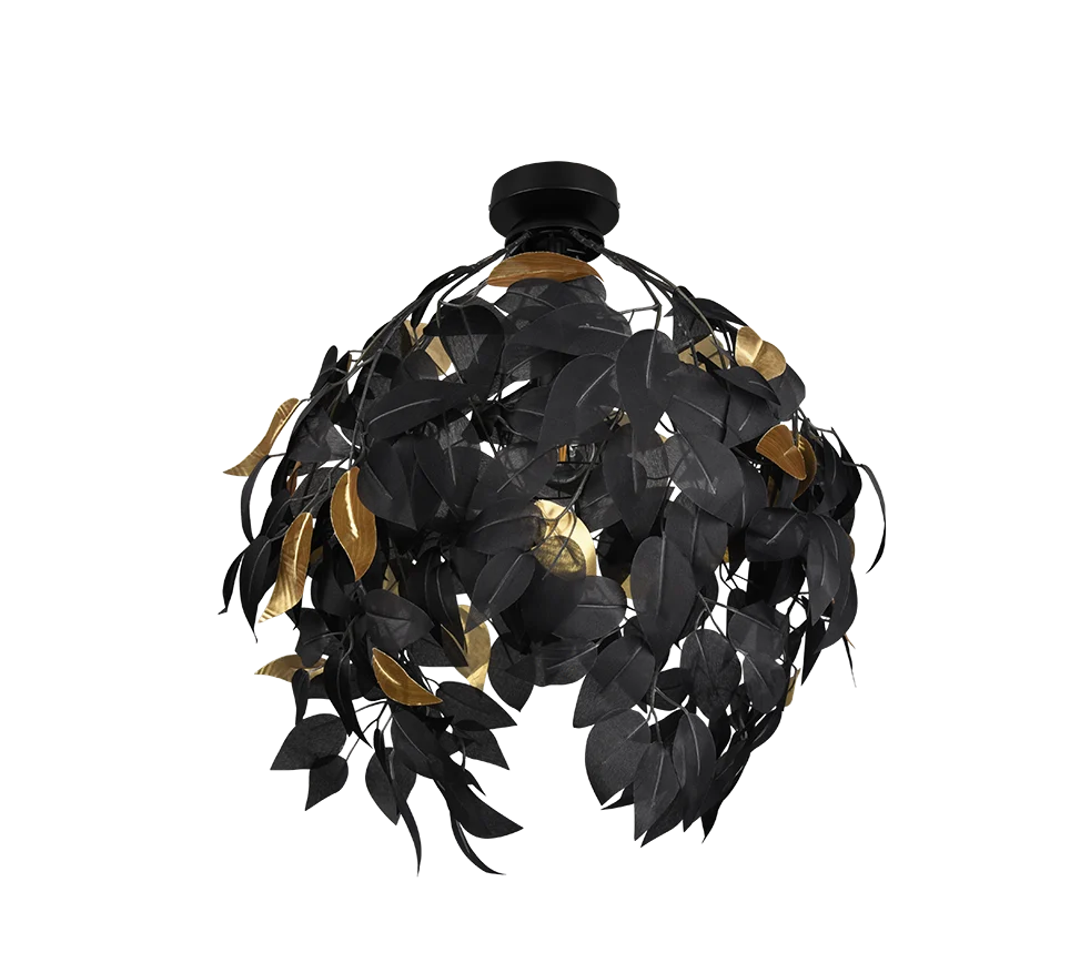 Plafondlamp Reilta Mat Zwart Ø38 cm - Afbeelding 2