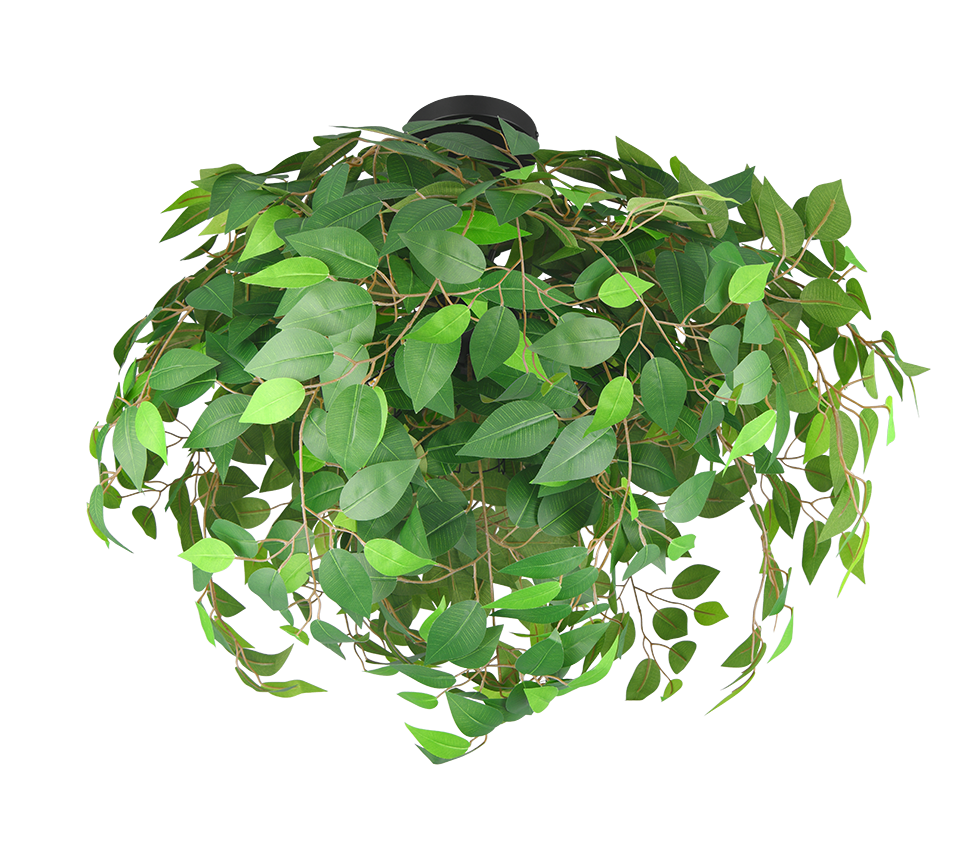 Plafondlamp Bridena Mat Zwart Ø70 cm - Afbeelding 2